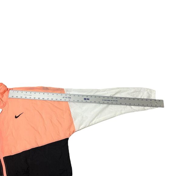 Nike Windbreaker Jacket Mens Black Peach Colorblock Retro Logo Active XL Tall - Picture 9 of 11